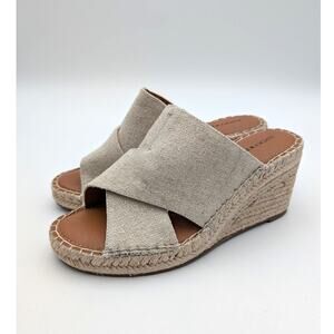 Lucky Brand Cailey Espadrille Sandals Women's Natural Platino Size US7M EU37.5